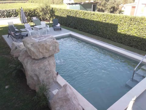 Day, Natural landscape, Garden, Garden view, Pool view, Swimming pool