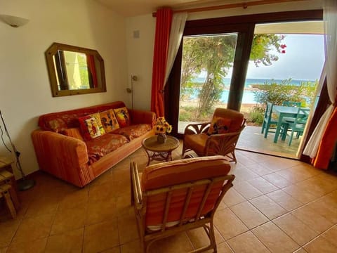 Balcony/Terrace, Living room, Pool view, Sea view