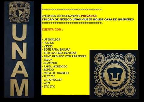 CIUDAD DE MEXICO UNAM Guest House Casa de Huespedes Bed and Breakfast in Mexico City