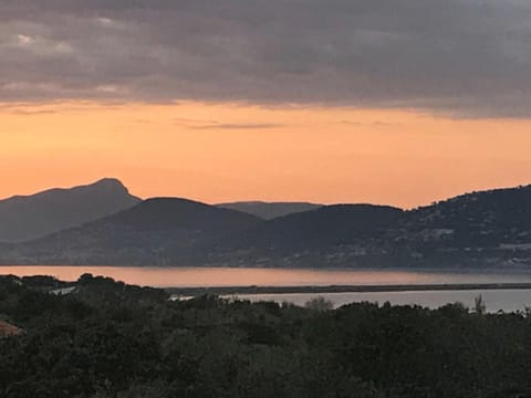 Natural landscape, Sea view, Sunset