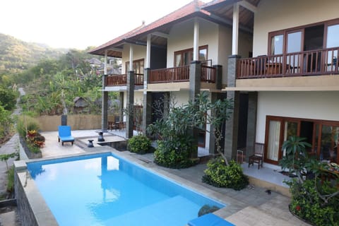 Property building, Nearby landmark, Natural landscape, Pool view, Swimming pool