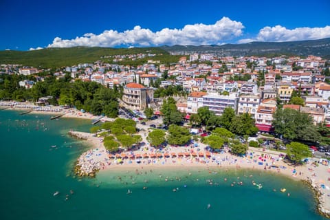 Property building, Natural landscape, Bird's eye view, Beach