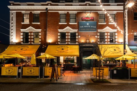 Property building, Patio, Night