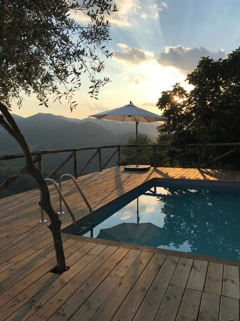 Mountain view, Pool view, Swimming pool, Swimming pool, Sunset