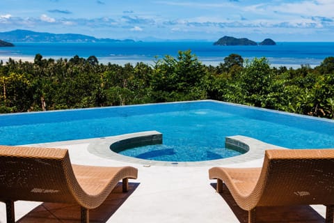 Sea view, Swimming pool, sunbed