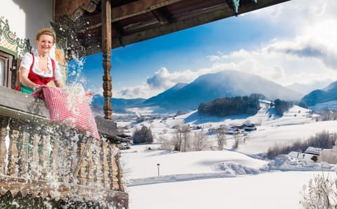 Property building, Natural landscape, Winter, Mountain view