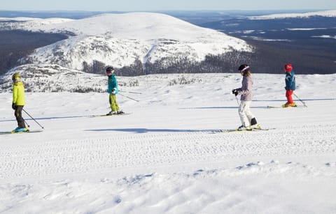 People, Winter, Skiing