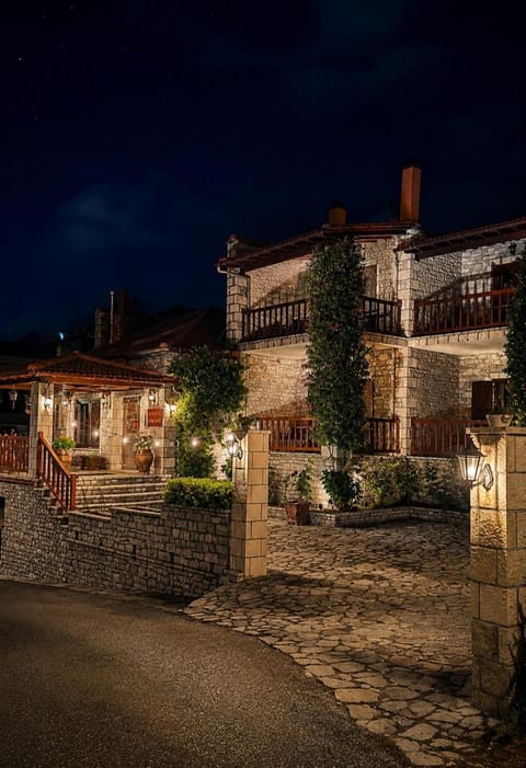 Property building, Night, Inner courtyard view