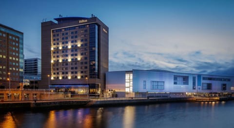 Property building, Night, City view, River view