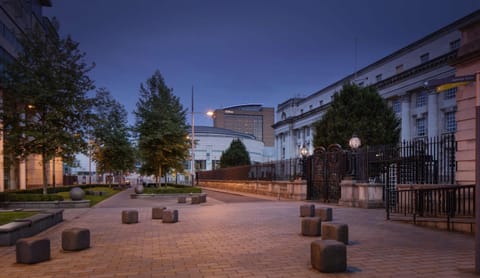 Property building, Night, Natural landscape, Location