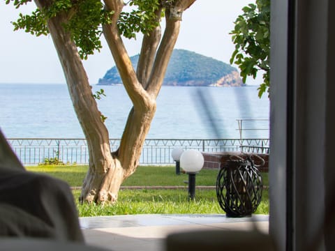 Living room, Seating area, Sea view