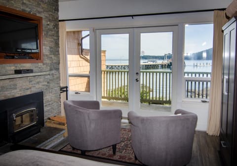 Living room, Seating area, Sea view