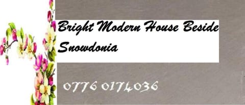 Bright modern house beside Snowdonia House in Wales