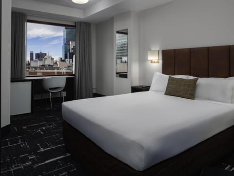 Bed, View (from property/room), Seating area, Bedroom