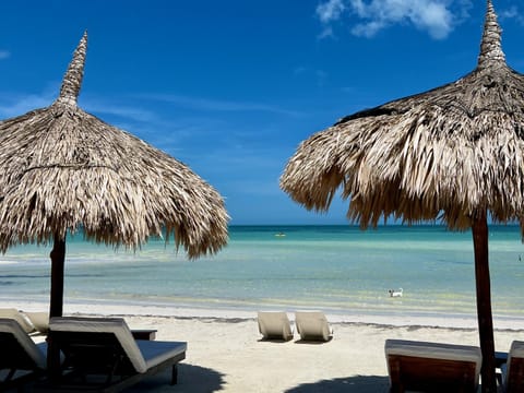 Day, Natural landscape, Summer, Beach, Sea view, sunbed