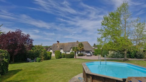 Property building, Living room, Swimming pool