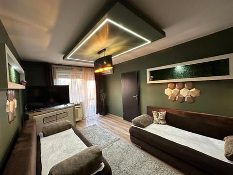 Communal lounge/ TV room, Bed, TV and multimedia, Living room, Photo of the whole room, Bedroom