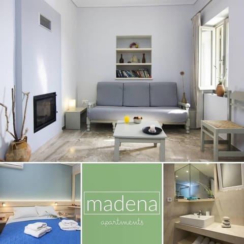 Property logo or sign, Bathroom, Living room, Bedroom