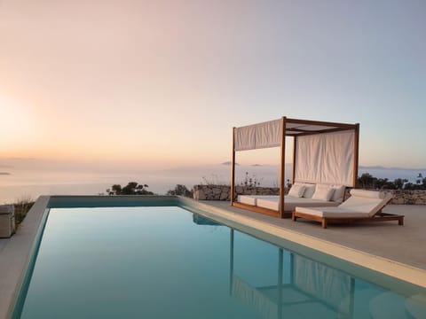Natural landscape, Pool view, Sea view, Swimming pool, sunbed