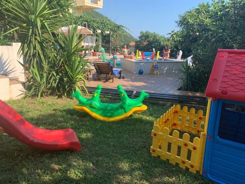 Children play ground, Garden, Swimming pool, young children