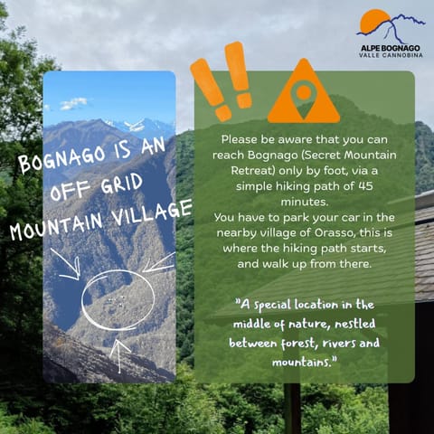 Secret Mountain Retreat Valle Cannobina (for nature Lovers only) Nature lodge in Canton of Ticino