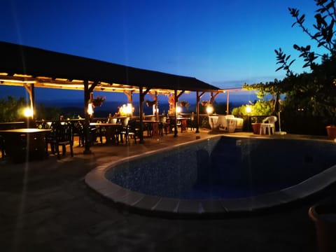 Night, Banquet/Function facilities, Pool view, Swimming pool, sunbed