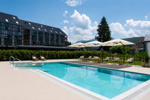 Property building, Pool view, Swimming pool