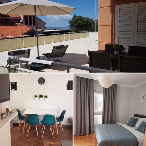 View (from property/room), Balcony/Terrace, Seating area, Dining area, Bedroom, sunbed