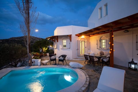 Patio, Night, Swimming pool