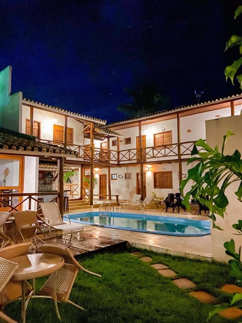 Property building, Night, Pool view, Swimming pool