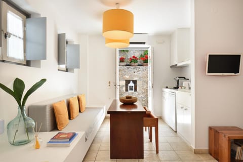 Living room, kitchen