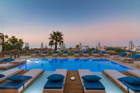 Swimming pool, Sunset