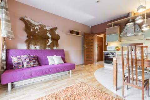Kitchen or kitchenette, Living room, Dining area
