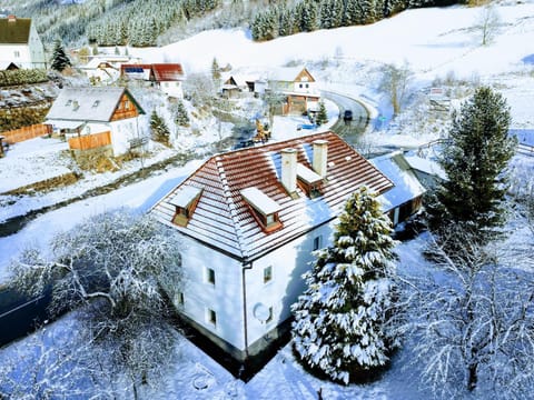 Property building, Bird's eye view, Winter
