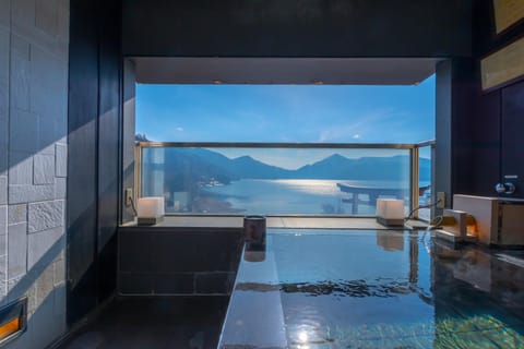 Hot Spring Bath, Bathroom, Lake view