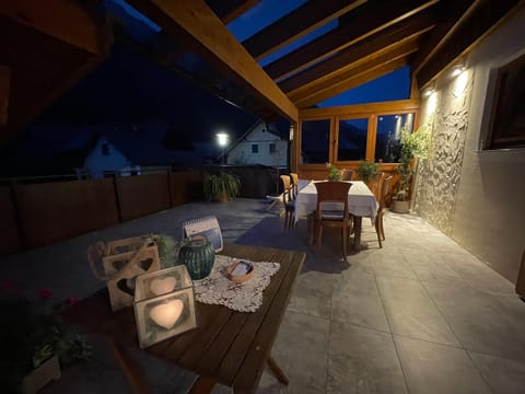 Night, Balcony/Terrace, Seating area