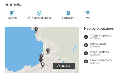 Nearby landmark, Natural landscape, Beach, Supermarket/grocery shop, Shopping Area