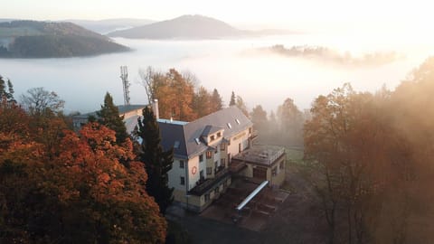 Bird's eye view, Sunset