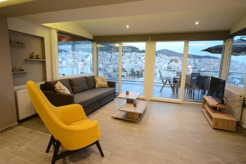 Living room, City view