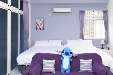 Bed, Bedroom, air conditioner
