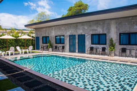 Property building, Pool view, Swimming pool