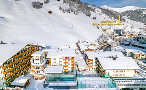 Property building, Winter, Mountain view
