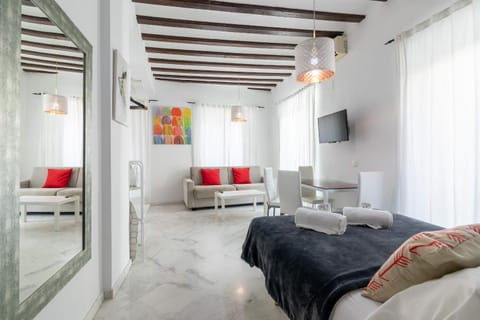 Bed, Living room, Photo of the whole room, Bedroom
