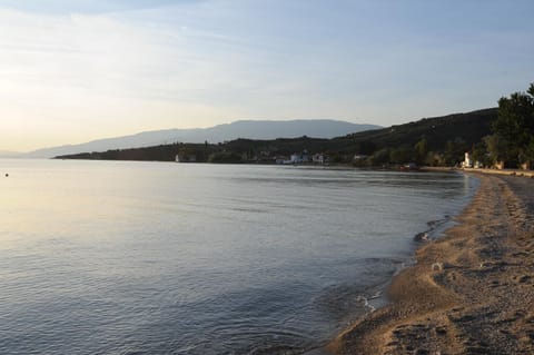 Natural landscape, Beach, Sea view, Sunset