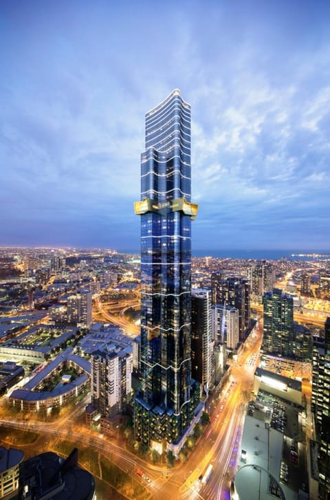 Property building, Night, Bird's eye view