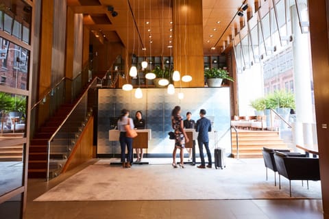 People, Lobby or reception