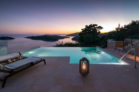 Swimming pool, Sunset