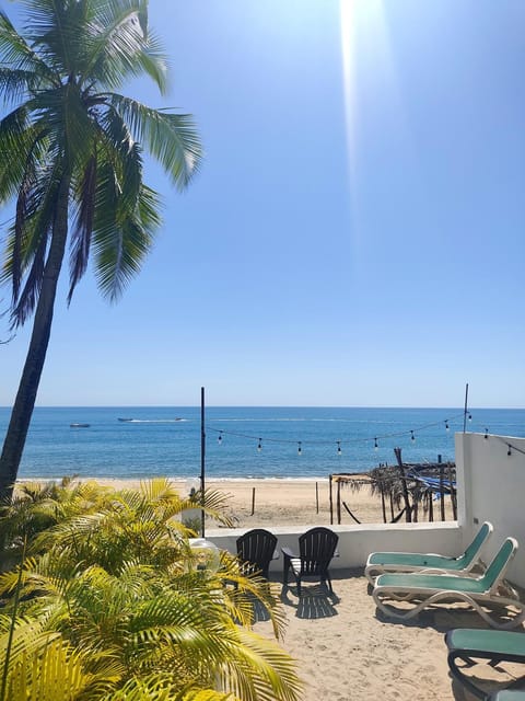 Beach, Sea view, sunbed