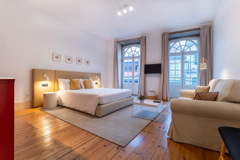 Bed, Living room, Bedroom