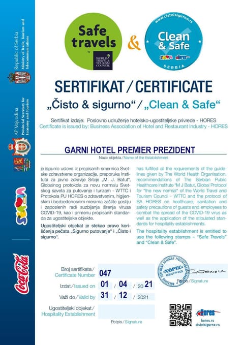 Premier Prezident Garni Hotel and Spa Hotel in Novi Sad